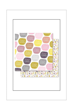 12 x 12 - Patterned - Paper Rose - Birthday Girl Bubble Sentiments & Party Pictures (F)