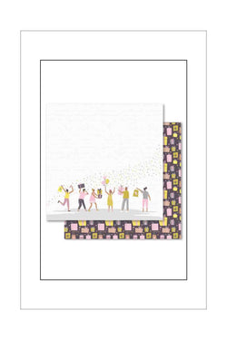 12 x 12 - Patterned - Paper Rose - Birthday Girl Life's a Party (B)