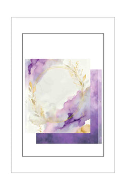 12 x 12 - Patterned - Uniquely Creative - Ultraviolet - Gold & Amethyst