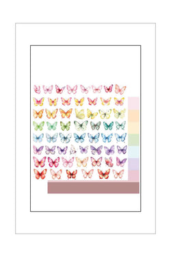 12 x 12 - Patterned - Uniquely Creative - Oh So Lovely - Butterflies