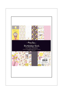 6 x 6 - Patterned - Paper Pad - Paper Rose - Birthday Girl