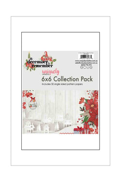 6 x 6 - Patterned - Paper Pad - Uniquely Creative - A December to Remember