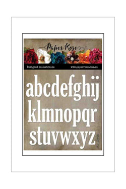 Dies - Paper Rose - Alphabet Jumbo (Lowercase) 5cm