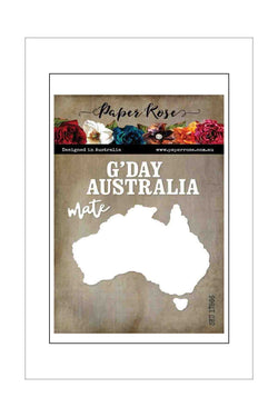 Dies - Paper Rose - Australia Map