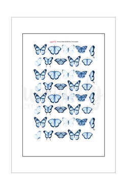 Ephemera - A4 Cut-a-Part - Uniquely Creative - Moody Blue Butterflies