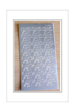 Adhesives - Stickers - Starform - Bows - Silver