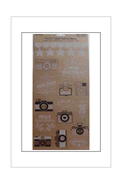 Adhesives - Stickers - Bella Kraftastic Glitter Cameras and Words