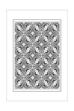 Stamps - Couture Creations - Background - Large Format - Interlocking Pattern