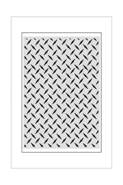 Stamps - Couture Creations - Background - Large Format - Checkerplate / Tread