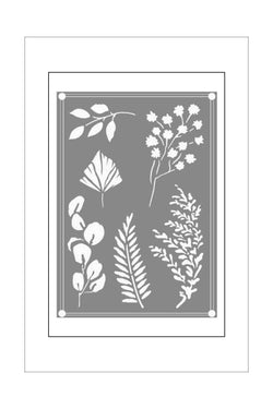 Stencil - Couture Creations - Earthly Delight - Mixed Leaves (1)