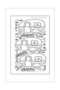 Adhesives - Stickers - Caravan - Black