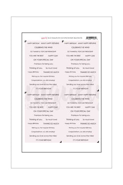 A4 - Cut-a-Part Sentiment Sheets - Uniquely Creative - Tea & Tranquility