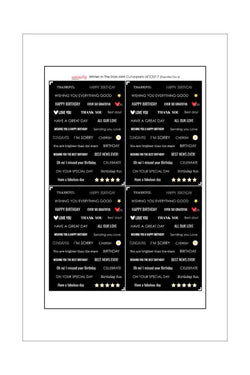 A4 - Cut-a-Part Sentiment Sheets - Uniquely Creative - Written in the Stars