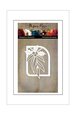Dies - Paper Rose - Christmas - Gum Leaves and Holly Frame