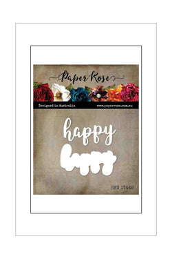Dies - Paper Rose - Happy Layered