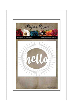 Dies - Paper Rose - Hello Circle with Rays