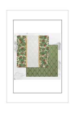 12 x 12 - Christmas - Naughty or Nice - Holly Border