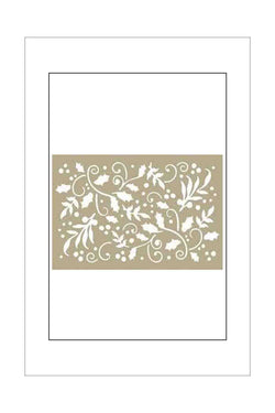 Stencil - Couture Creations - Christmas - Holly Flourishes
