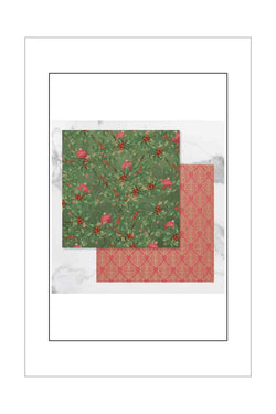 12 x 12 - Christmas - Naughty or Nice - Holly and Baubles