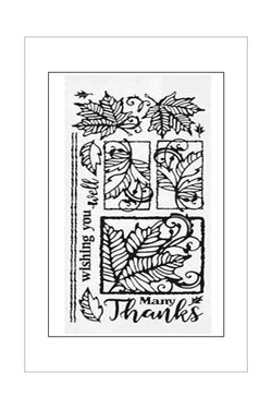 Adhesives - Stickers - Leaves - Black