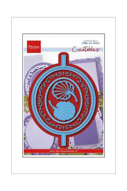 Dies - Marianne Design Creatables - Christmas - Anja's Vertical Fold - Oval