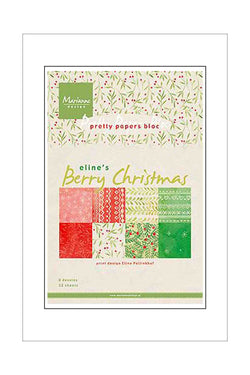 A5 - Paper Pad - Marianne Design - Berry Christmas