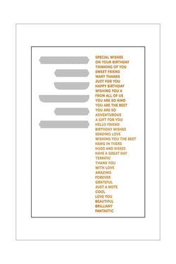 Hotfoil - Stamps & Dies - Elegance - Sending Love Sentiments (with label dies)