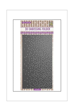 Embossing Folder - Nellie Snellen - 3D Falling Snow Slimline