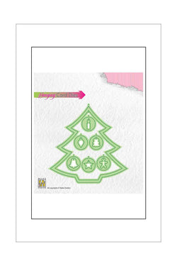 Dies - Nellie's Choice - Hanging Card - Christmas Tree
