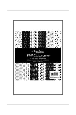 12 x 12 - Patterned - Paper Pad Collection - Black & White Christmas