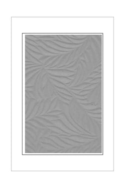 A4 - Textured Paper - Embossed Fern Leaf - White