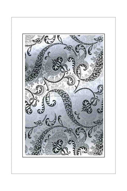 A4 - Handmade Papers - Cotton/Silk - Pomegranate - Black/Silver