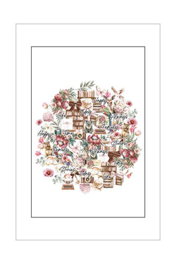 Ephemera - Die Cut Pictures - Uniquely Creative - Paperbark Blooms