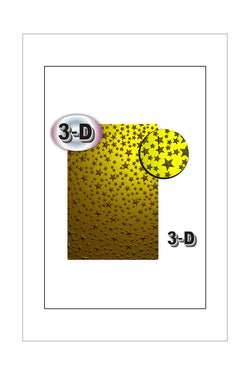 Embossing Folder - Poppy Crafts - 3D Scattered Stars