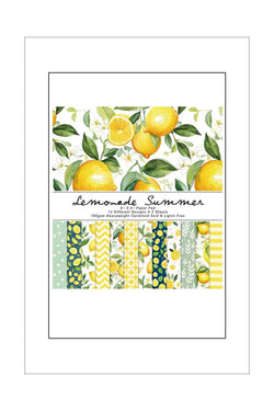 6 x 6 - Patterned - Paper Pad - Poppy Crafts - Lemonade Summer