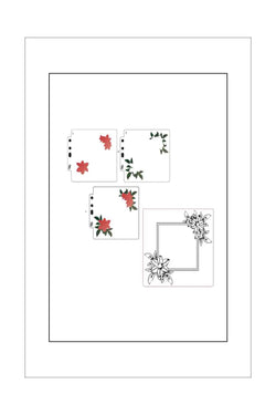 Embossing Folder and Stencils - Poppy Crafts - Christmas - Poinsettia Frame