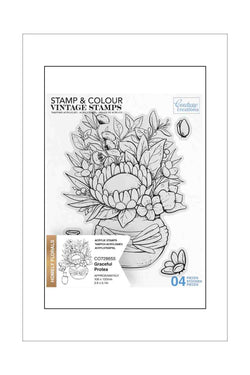 Stamps - Couture Creations - Graceful Protea