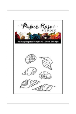 Stamps - Paper Rose - Seashells