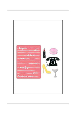 Dies and Embossing Folder - Sizzix - Bonjour Chic