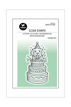 Stamps - Studio Light - Birthday Cake Dog