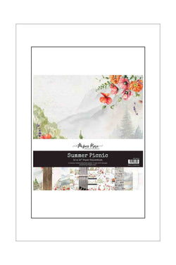 12 x 12 - Patterned Paper Collection - Paper Rose - Summer Picnic 2
