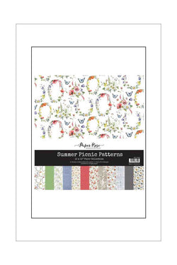 12 x 12 - Patterned Paper Collection - Paper Rose - Summer Picnic Patterns