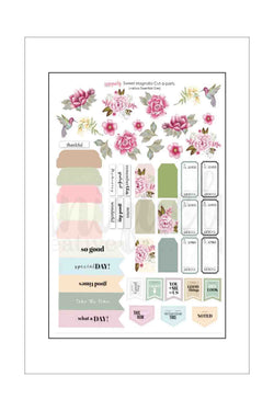 Ephemera - A4 Cut-a-Part - Uniquely Creative - Sweet Magnolia