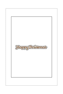 Hotfoil Stamps - Universal Crafts - Happy Christmas (Landscape Small)