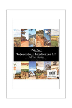 6 x 6 - Patterned - Paper Pad - Paper Rose - Watercolour Landscape 1.2 (Australia)