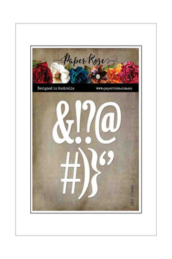Dies - Paper Rose - Alphabet Jumbo Symbols (Punctuation)