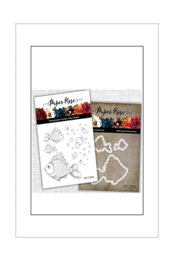 Stamp and Die Set - Paper Rose - Fish and Bubbles