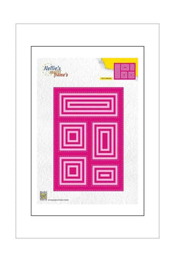 Dies - Nellie's Choice - Nesting - Multi Frames Block Rectangle (with Windows)