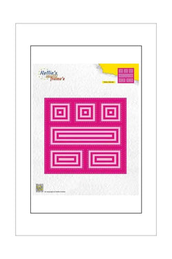 Dies - Nellie's Choice - Nesting - Multi Frames Block Square (with Windows)