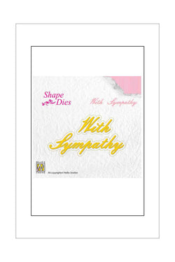 Dies - Nellie's Choice - Shape - Words - With Sympathy with Background